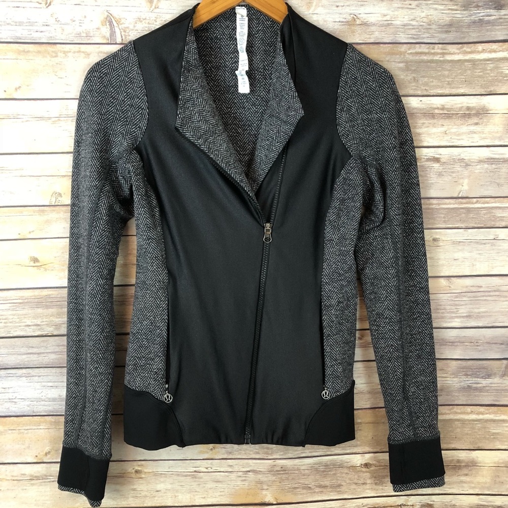 Lululemon Emerge Renew Jacket Herringbone Black